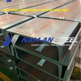 THÉP HÌNH U380X100X10.5X16 (54.50 KG/MÉT)