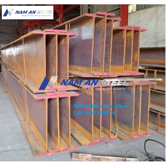 Thép hình I800 x 300 x 14 x 26 mm | Thông số, trọng lượng, báo giá mới nhất