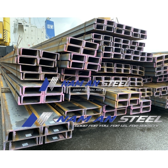 Thép hình U 200 x 90 x 8 x 13.5 x 12m - Nhật