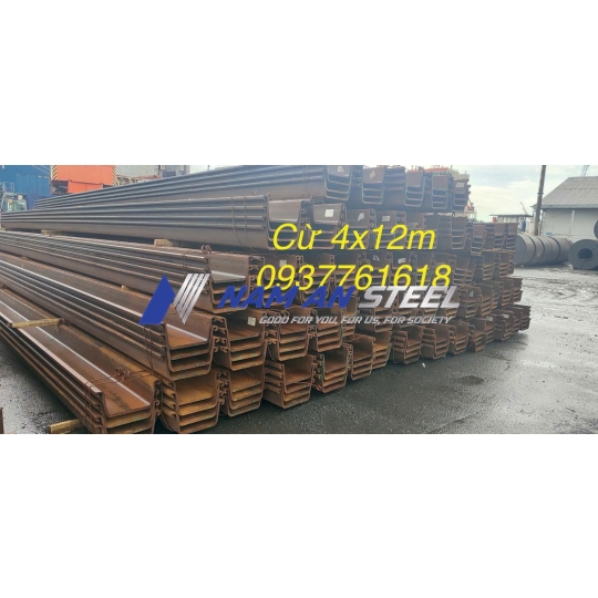 Cừ Larsen IV Chính Hãng | Thép Cọc Cừ Larsen IV SS400 Giá Tốt | Thép Nam An