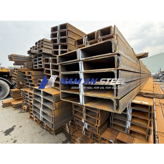 Thép hình U 200 x 90 x 8 x 13.5 x 12m - Nhật