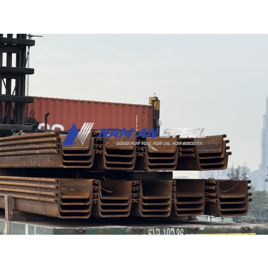 Cừ Larsen IV Chính Hãng | Thép Cọc Cừ Larsen IV SS400 Giá Tốt | Thép Nam An